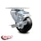 Service Caster 3.5 Inch Hard Rubber Wheel Swivel Top Plate Caster with Brake SCC-20S3514-HRS-TLB - alternate 3